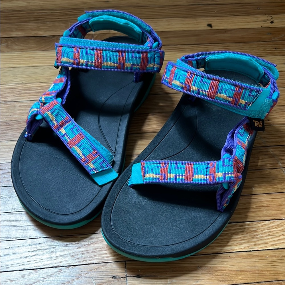 Teva Kids Hurricane Colorful Strap Sandals Size 2